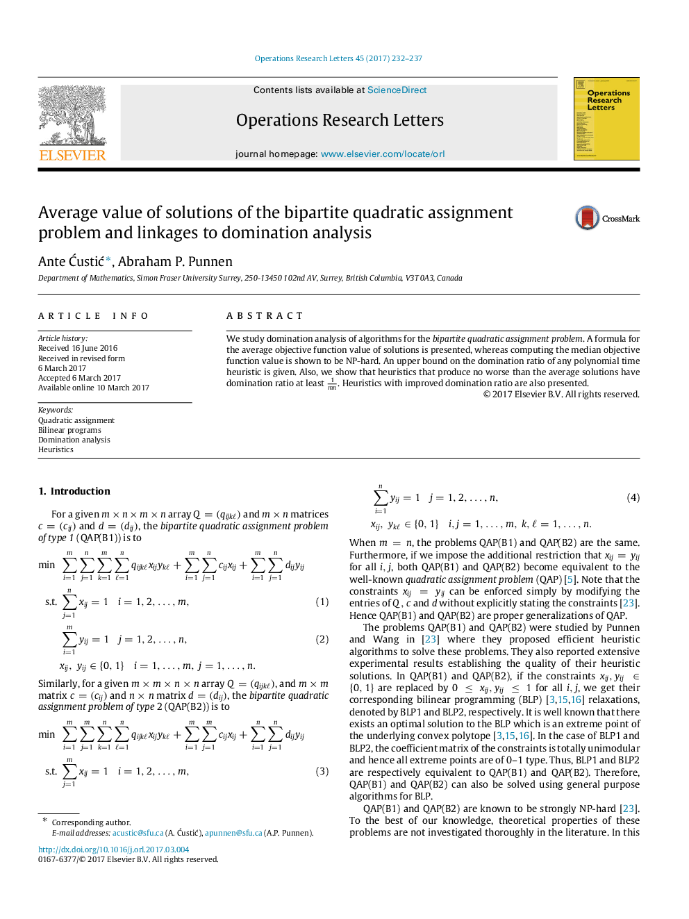 Average value of solutions of the bipartite quadratic assignment problem and linkages to domination analysis