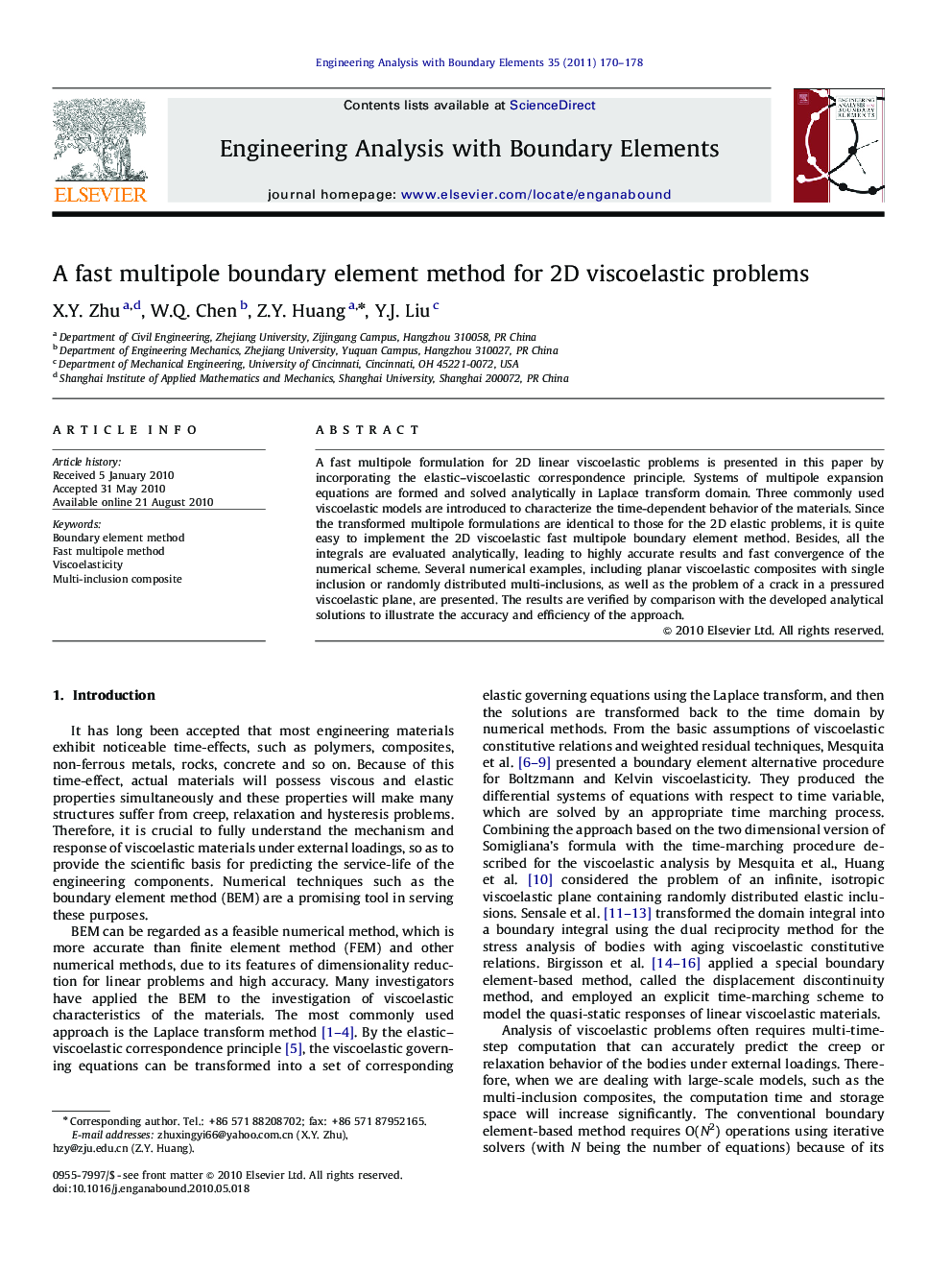 A fast multipole boundary element method for 2D viscoelastic problems