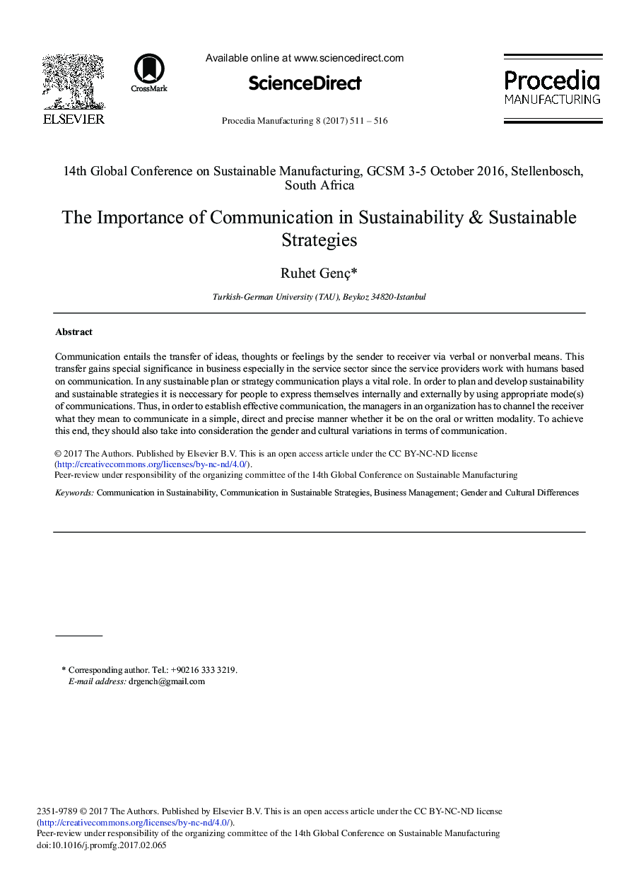 The Importance of Communication in Sustainability & Sustainable Strategies