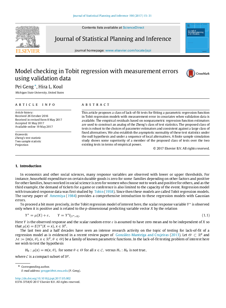 Model checking in Tobit regression with measurement errors using validation data