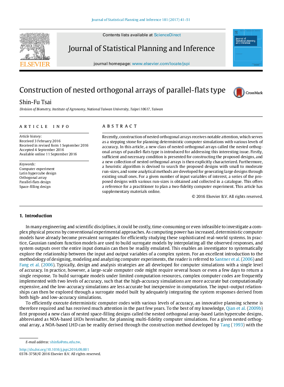 Construction of nested orthogonal arrays of parallel-flats type