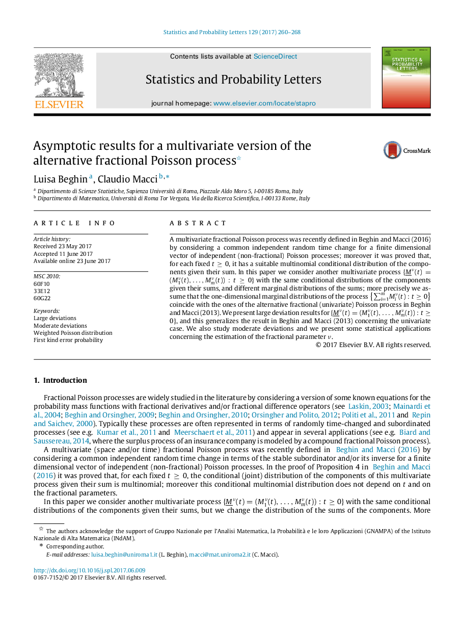 Asymptotic results for a multivariate version of the alternative fractional Poisson process