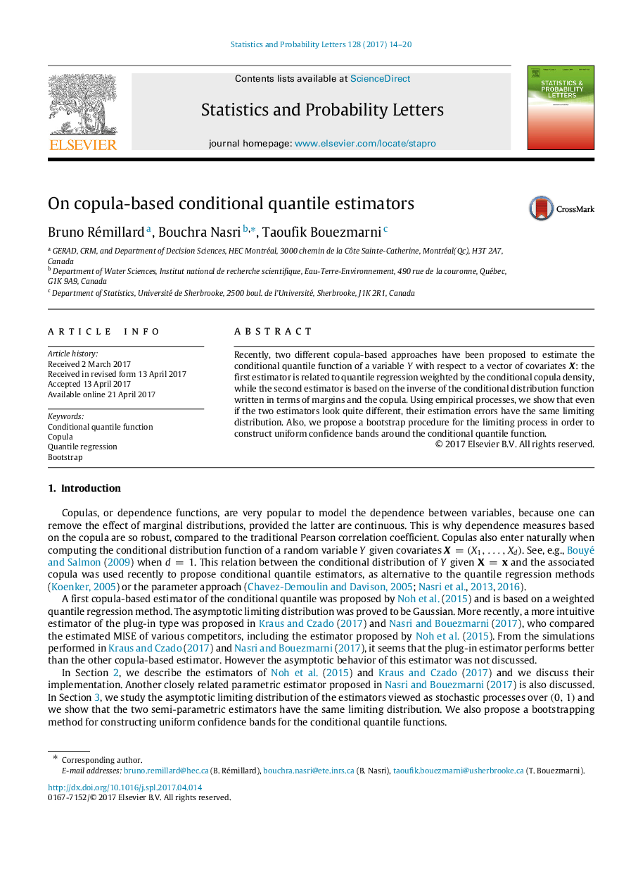 On copula-based conditional quantile estimators