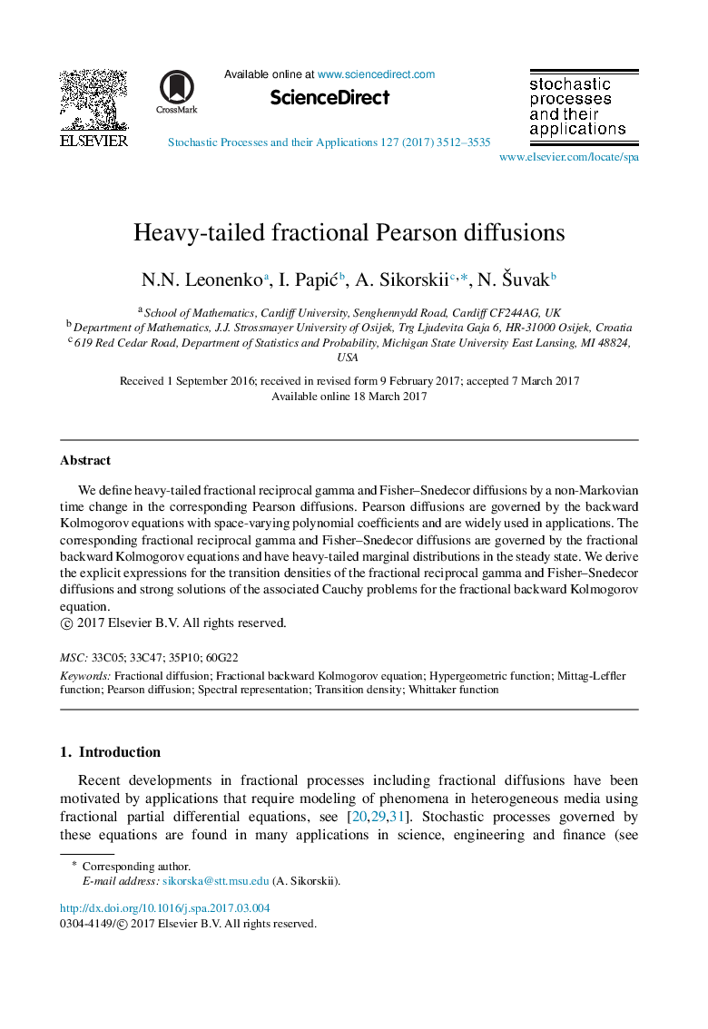 Heavy-tailed fractional Pearson diffusions