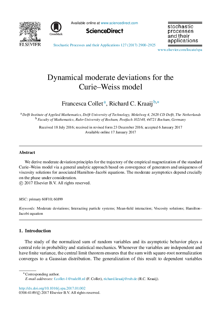 Dynamical moderate deviations for the Curie-Weiss model