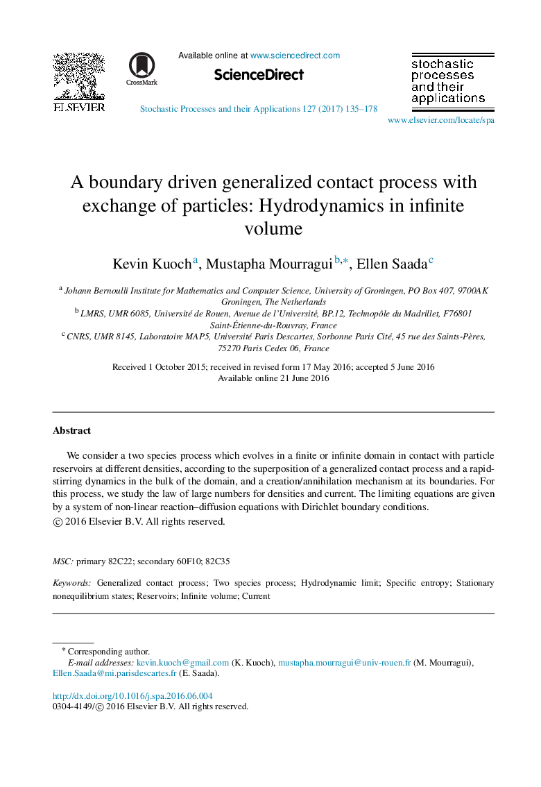 A boundary driven generalized contact process with exchange of particles: Hydrodynamics in infinite volume