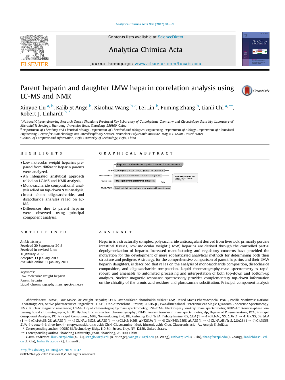 Parent heparin and daughter LMW heparin correlation analysis using LC-MS and NMR