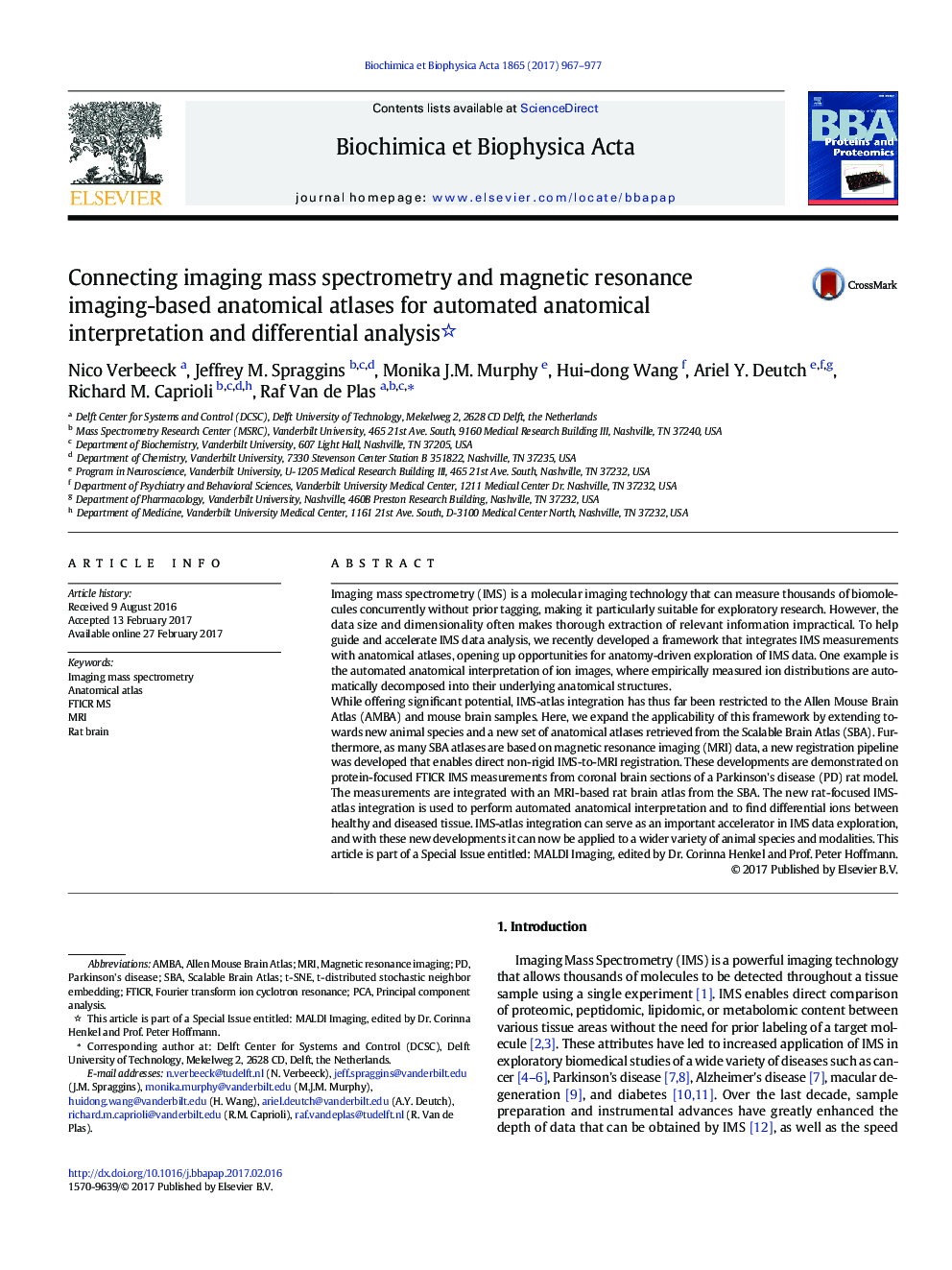 Connecting imaging mass spectrometry and magnetic resonance imaging-based anatomical atlases for automated anatomical interpretation and differential analysis