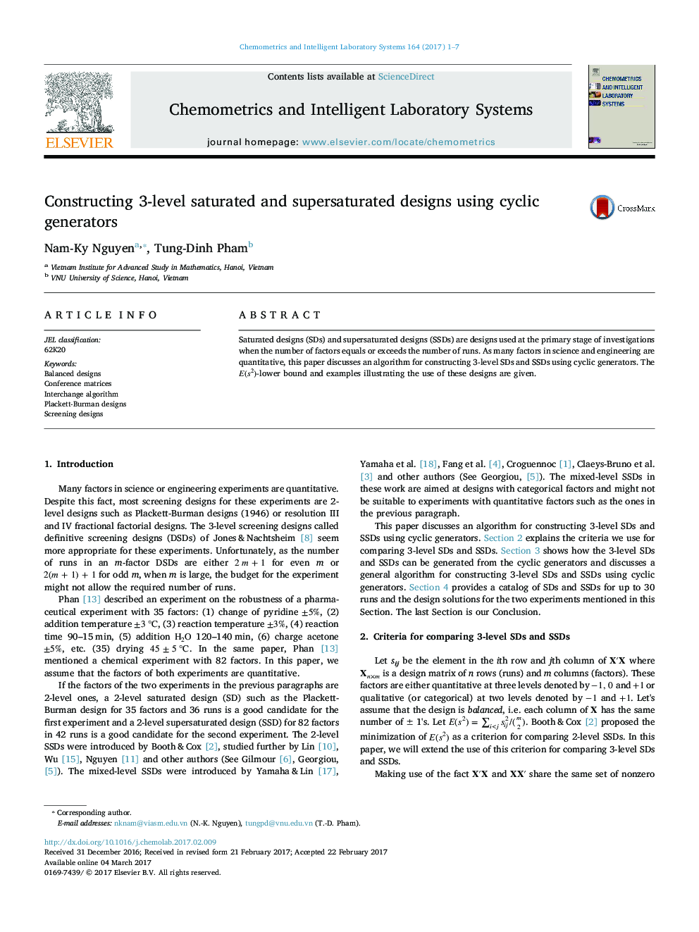 Constructing 3-level saturated and supersaturated designs using cyclic generators