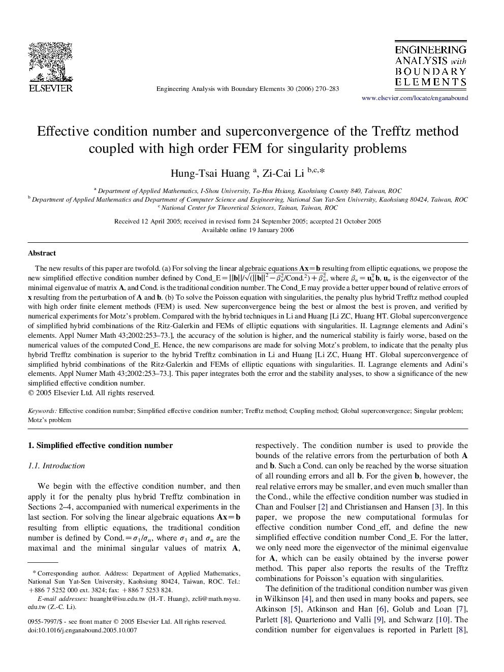 Effective condition number and superconvergence of the Trefftz method coupled with high order FEM for singularity problems