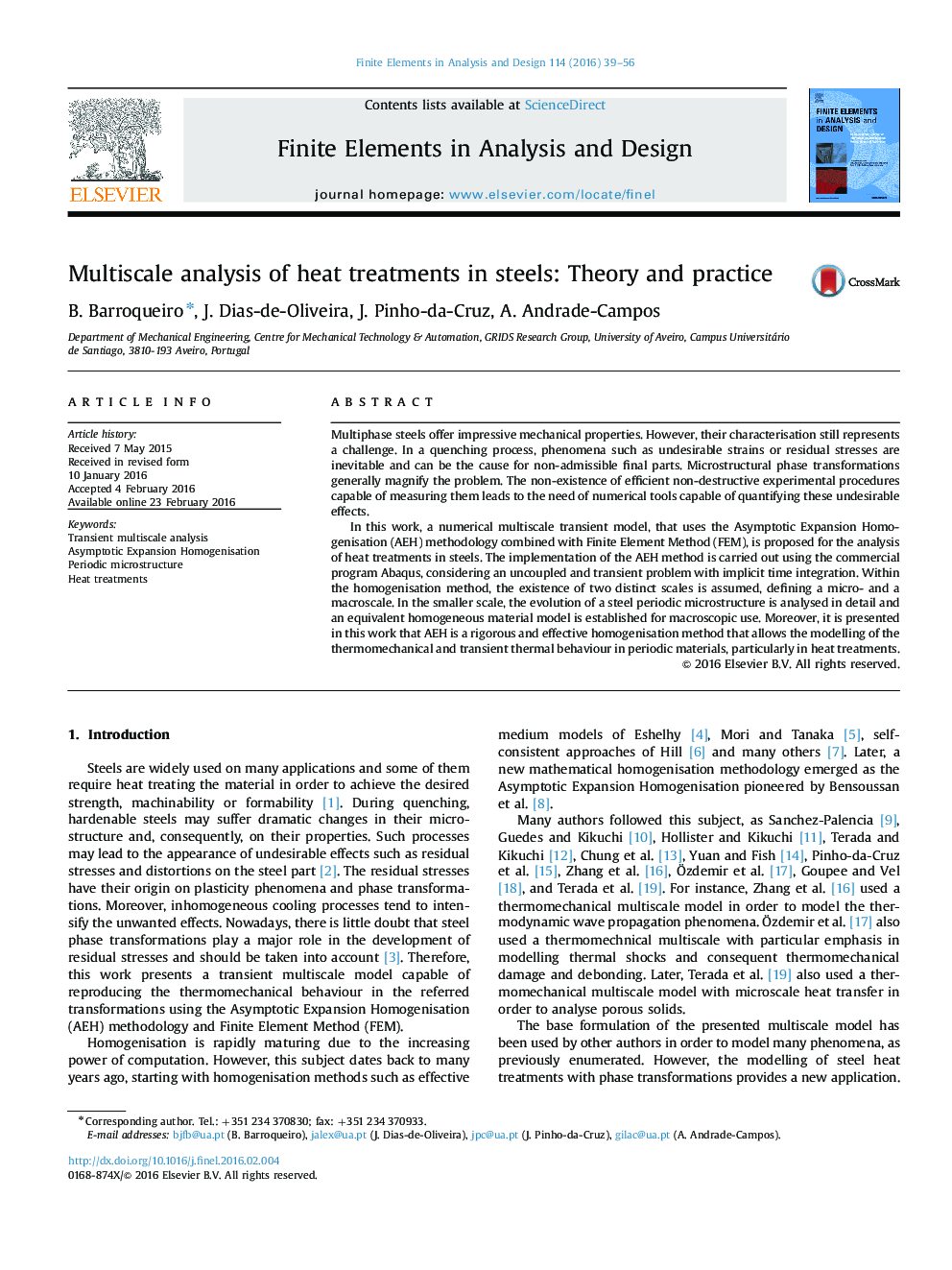 Multiscale analysis of heat treatments in steels: Theory and practice