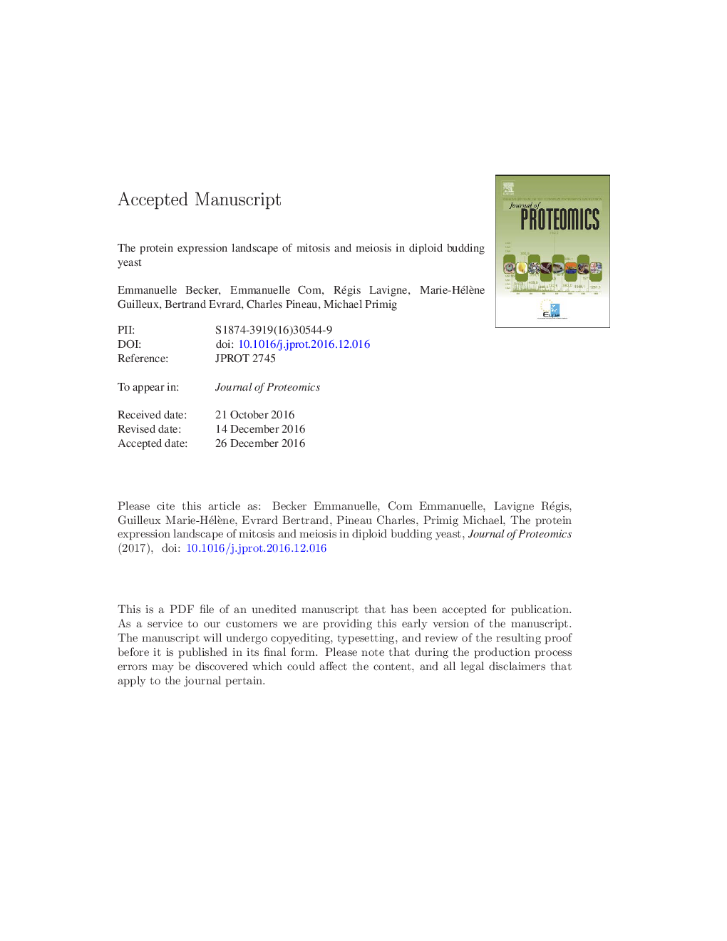 The protein expression landscape of mitosis and meiosis in diploid budding yeast