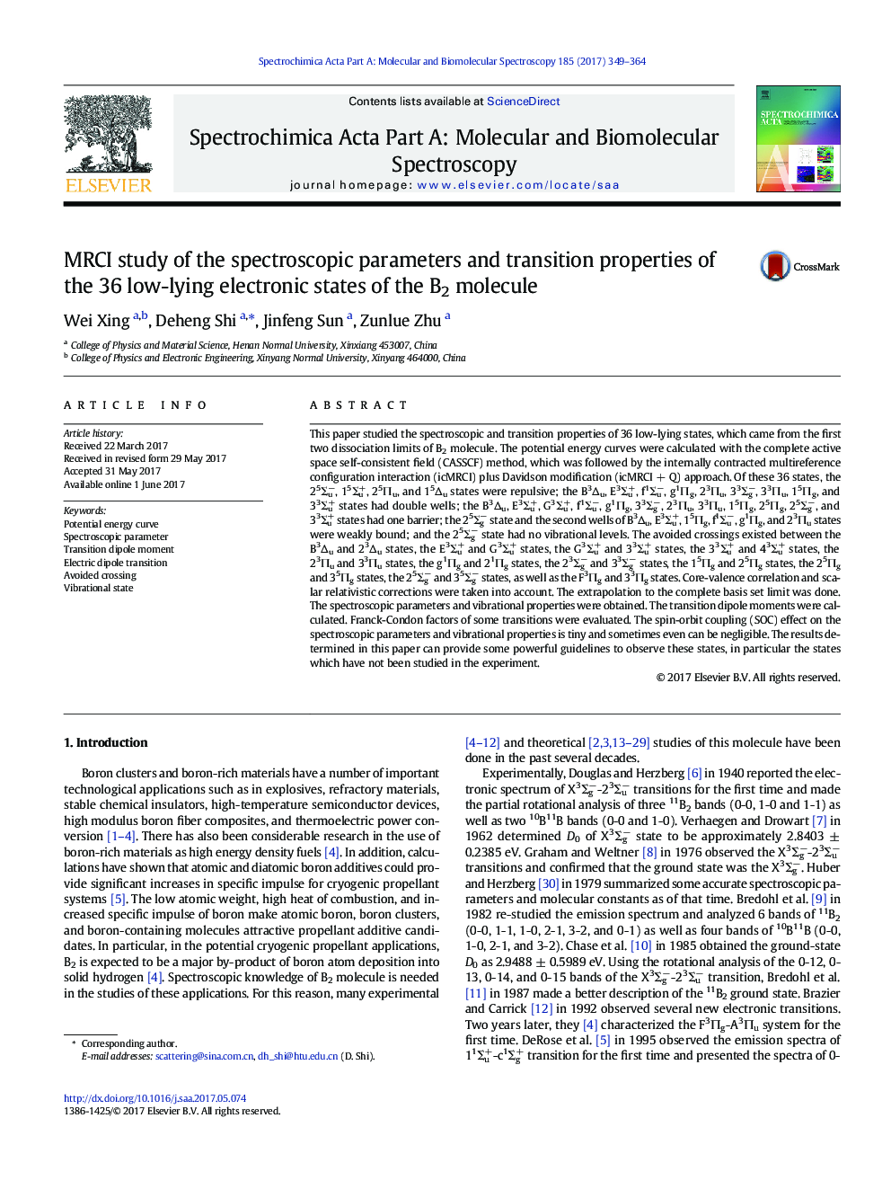 MRCI study of the spectroscopic parameters and transition properties of the 36 low-lying electronic states of the B2 molecule