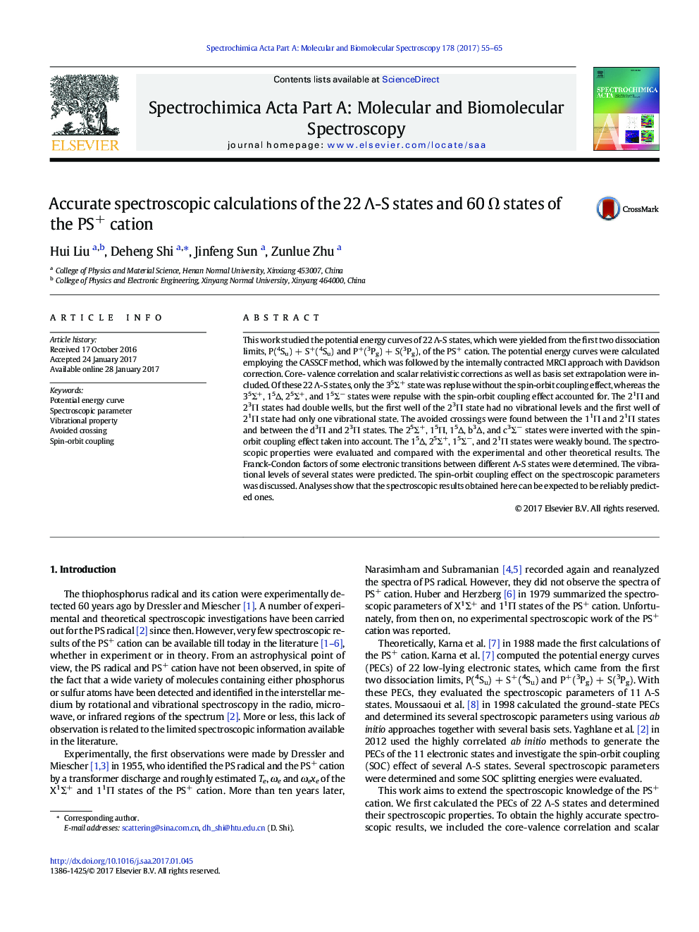 Accurate spectroscopic calculations of the 22 Î-S states and 60Â Î© states of the PS+ cation