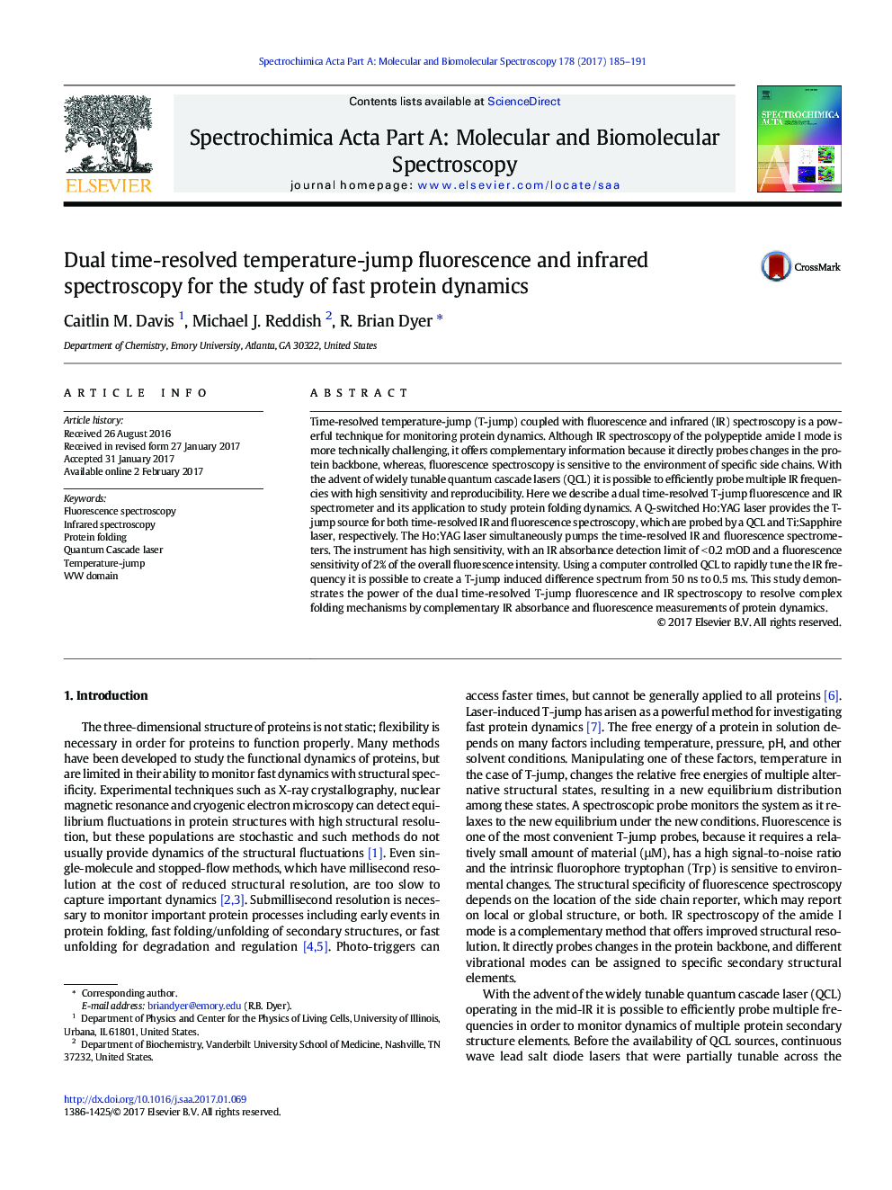 Dual time-resolved temperature-jump fluorescence and infrared spectroscopy for the study of fast protein dynamics