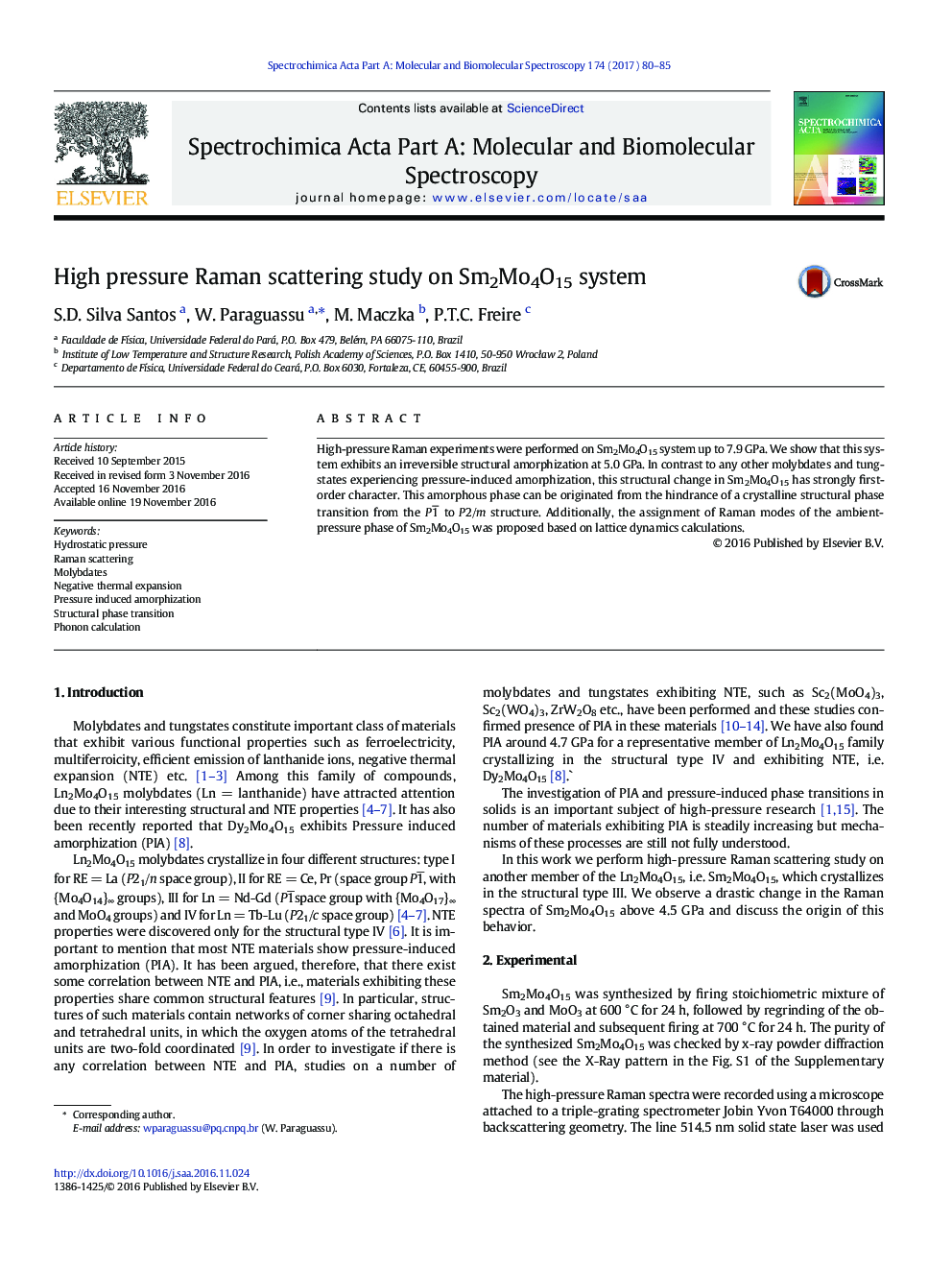 High pressure Raman scattering study on Sm2Mo4O15 system