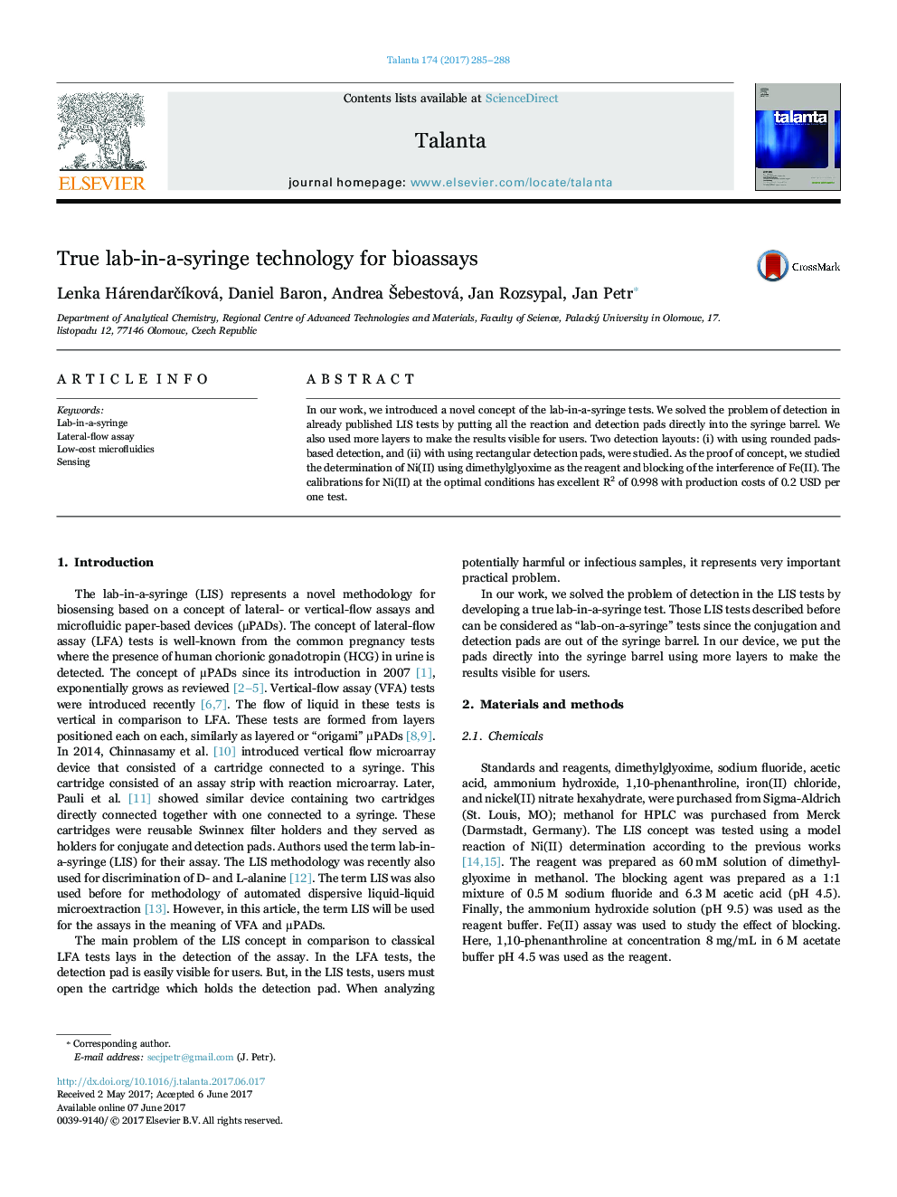 True lab-in-a-syringe technology for bioassays