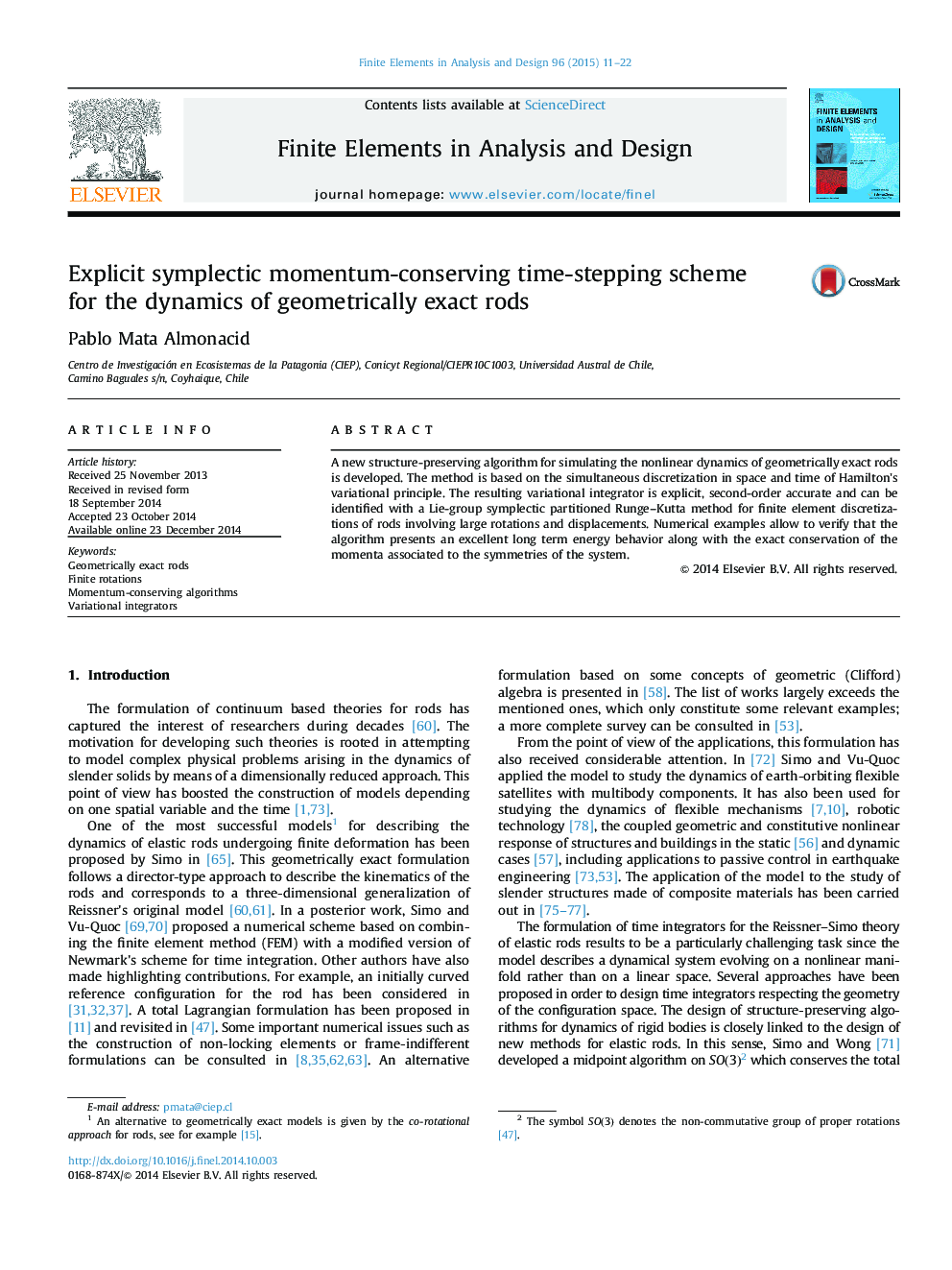 Explicit symplectic momentum-conserving time-stepping scheme for the dynamics of geometrically exact rods