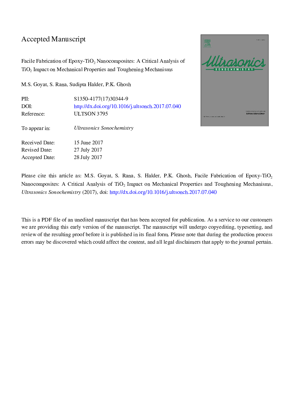 Facile fabrication of epoxy-TiO2 nanocomposites: A critical analysis of TiO2 impact on mechanical properties and toughening mechanisms