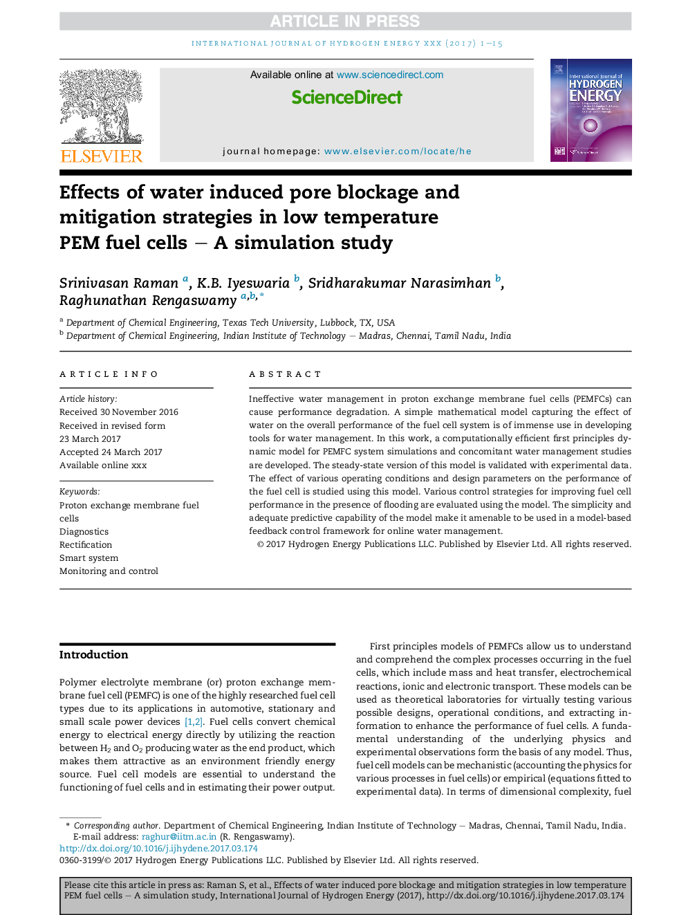 Effects of water induced pore blockage and mitigation strategies in low temperature PEMÂ fuelÂ cells - A simulation study