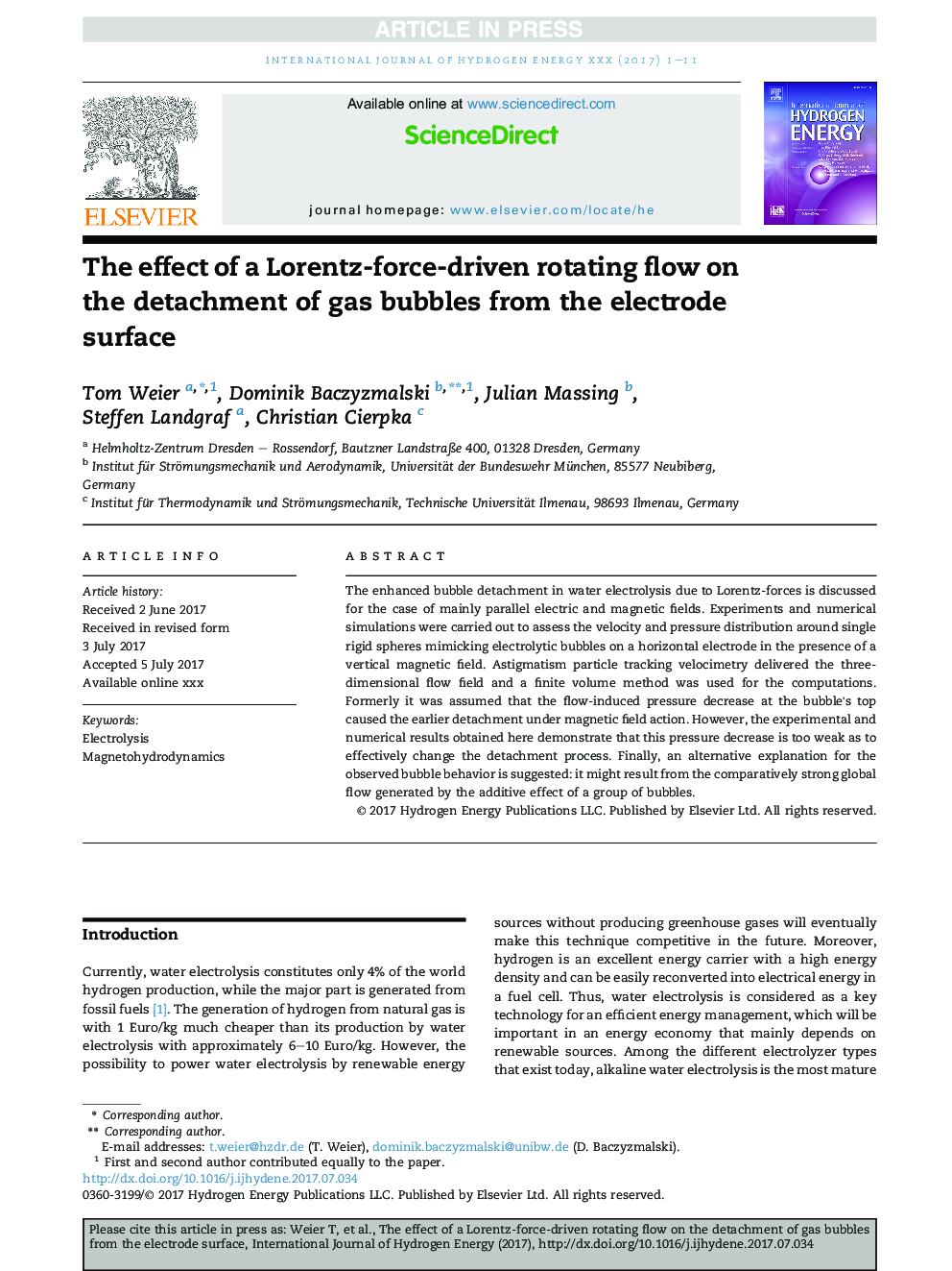 The effect of a Lorentz-force-driven rotating flow on the detachment of gas bubbles from the electrode surface