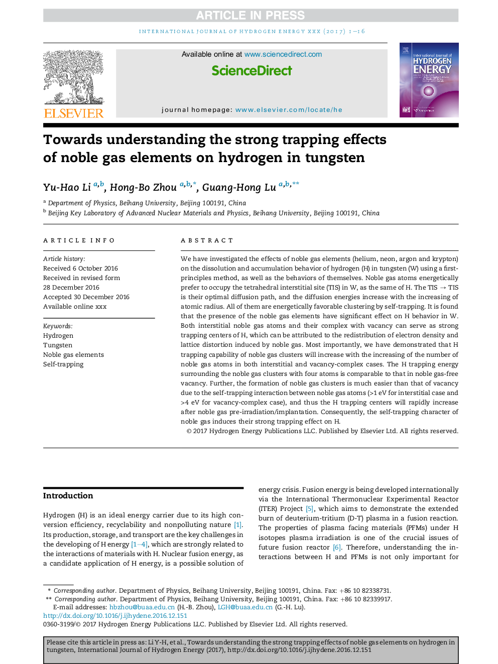 Towards understanding the strong trapping effects of noble gas elements on hydrogen in tungsten