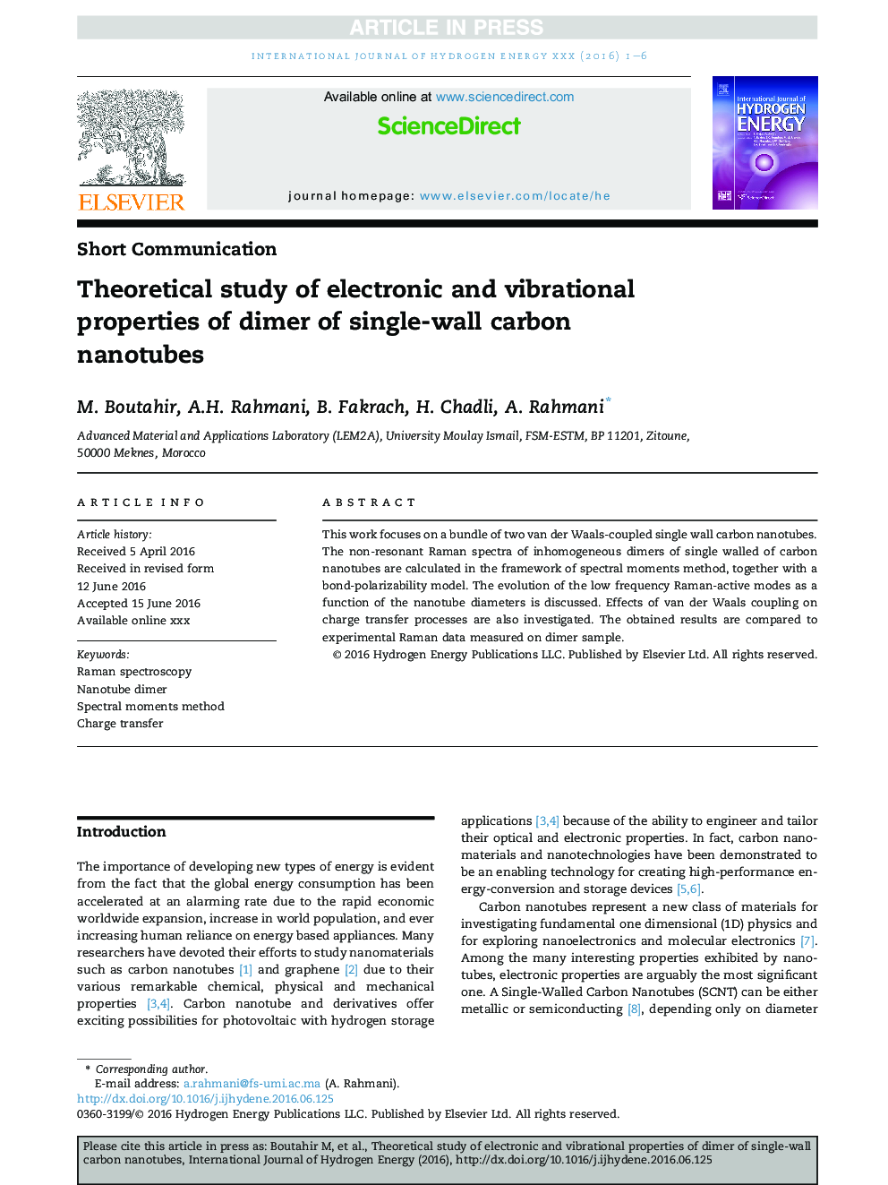 Theoretical study of electronic and vibrational properties of dimer of single-wall carbon nanotubes