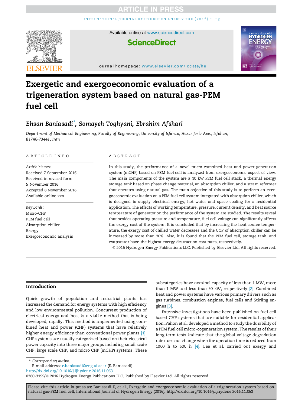 Exergetic and exergoeconomic evaluation of a trigeneration system based on natural gas-PEM fuel cell