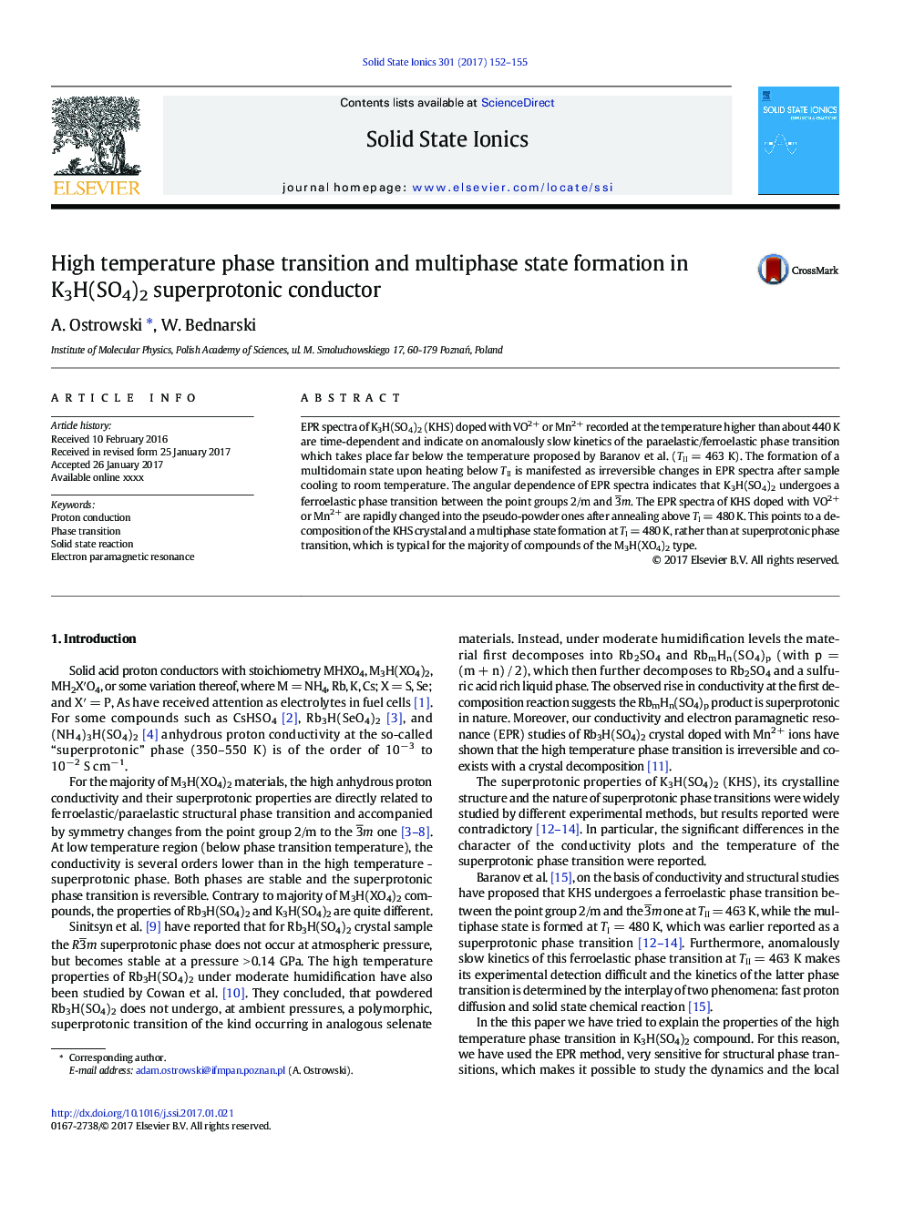 High temperature phase transition and multiphase state formation in K3H(SO4)2 superprotonic conductor