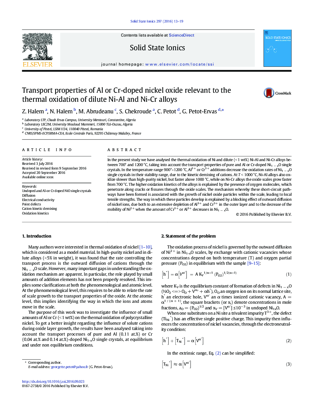 Transport properties of Al or Cr-doped nickel oxide relevant to the thermal oxidation of dilute Ni-Al and Ni-Cr alloys