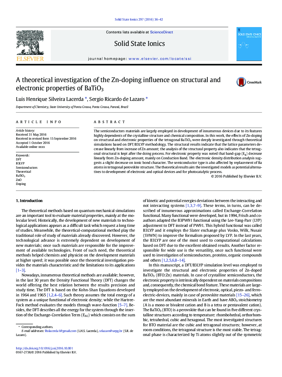 A theoretical investigation of the Zn-doping influence on structural and electronic properties of BaTiO3