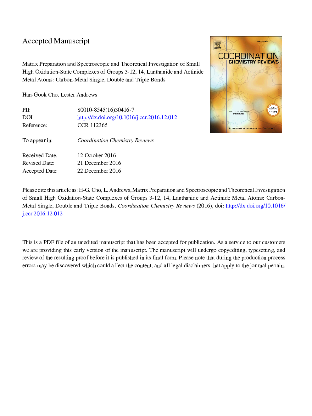 Matrix preparation and spectroscopic and theoretical investigation of small high oxidation-state complexes of groups 3-12, 14, lanthanide and actinide metal atoms: Carbon-metal single, double and triple bonds