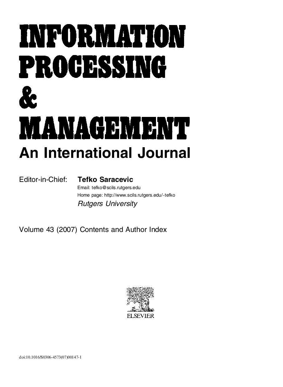 Volume Contents and Author Index