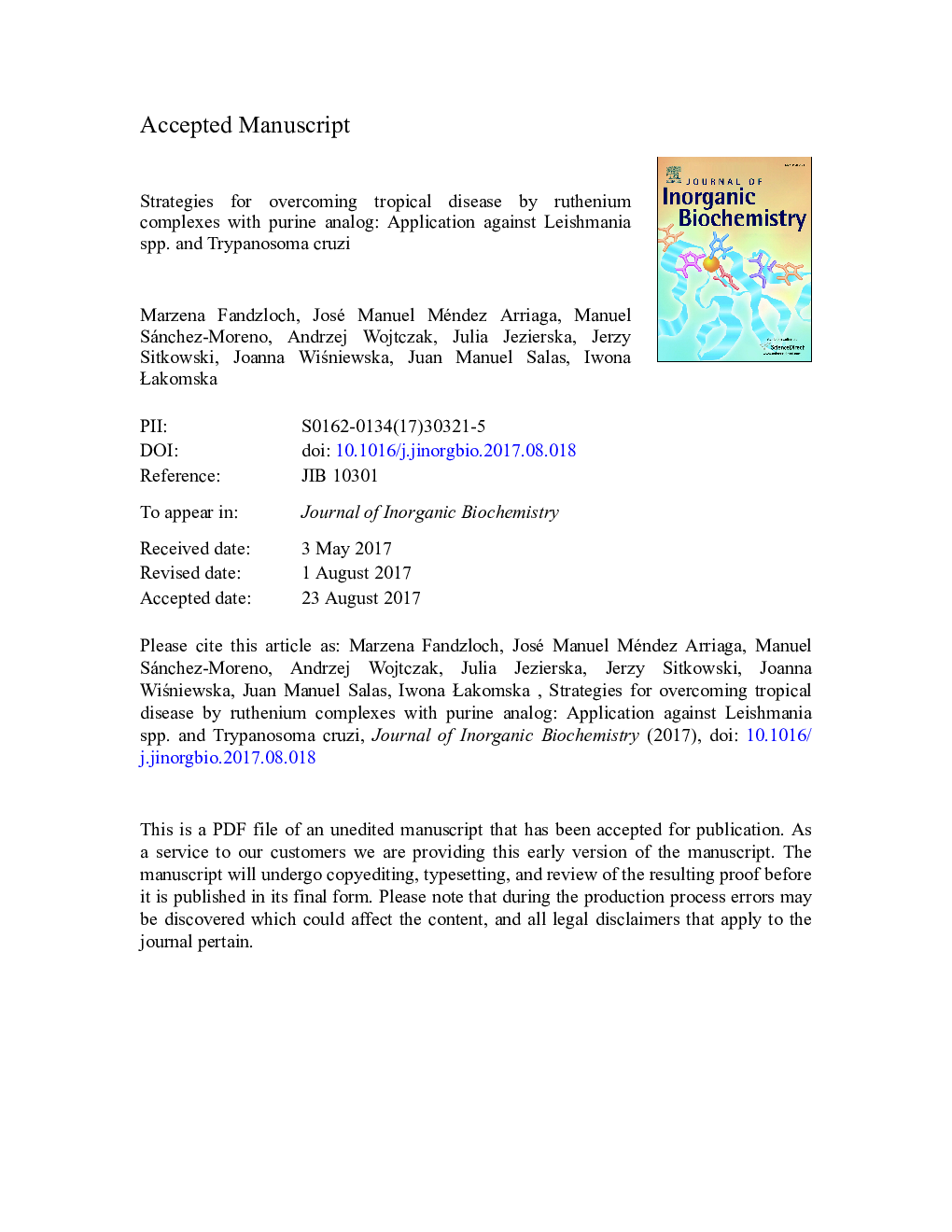 Strategies for overcoming tropical disease by ruthenium complexes with purine analog: Application against Leishmania spp. and Trypanosoma cruzi
