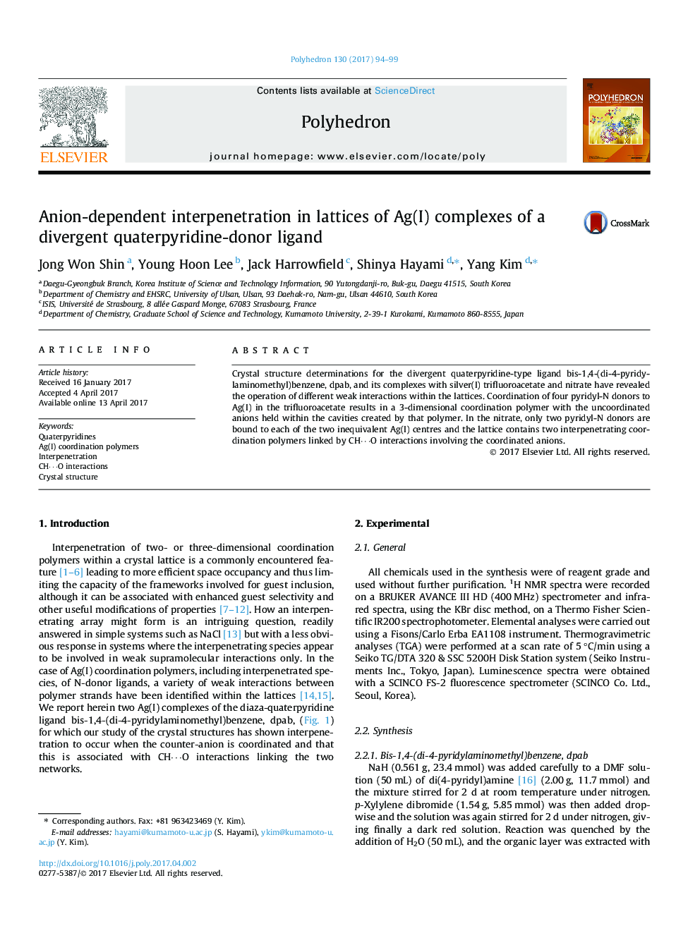 Anion-dependent interpenetration in lattices of Ag(I) complexes of a divergent quaterpyridine-donor ligand