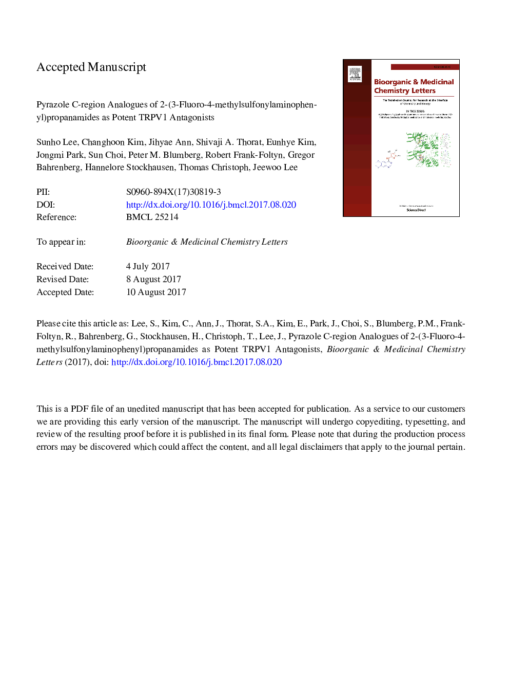 Pyrazole C-region analogues of 2-(3-fluoro-4-methylsulfonylaminophenyl)propanamides as potent TRPV1 antagonists