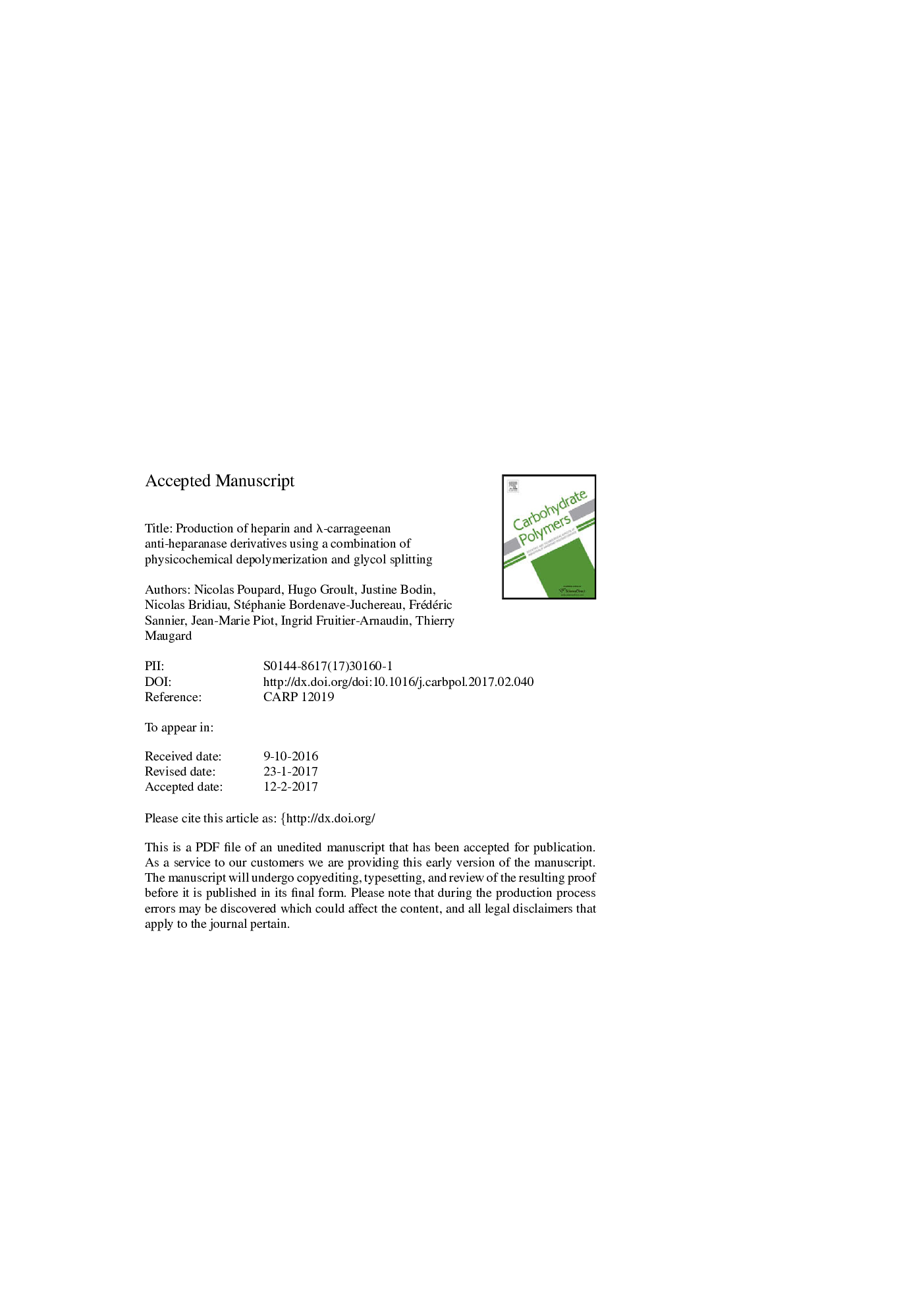 Production of heparin and Î»-carrageenan anti-heparanase derivatives using a combination of physicochemical depolymerization and glycol splitting