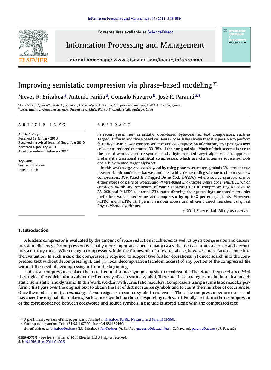 Improving semistatic compression via phrase-based modeling 