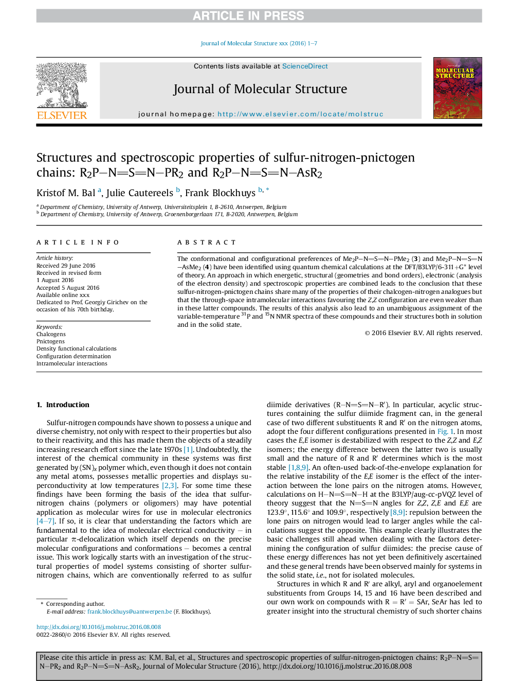 Structures and spectroscopic properties of sulfur-nitrogen-pnictogen chains: R2P-NSN-PR2 and R2P-NSN-AsR2