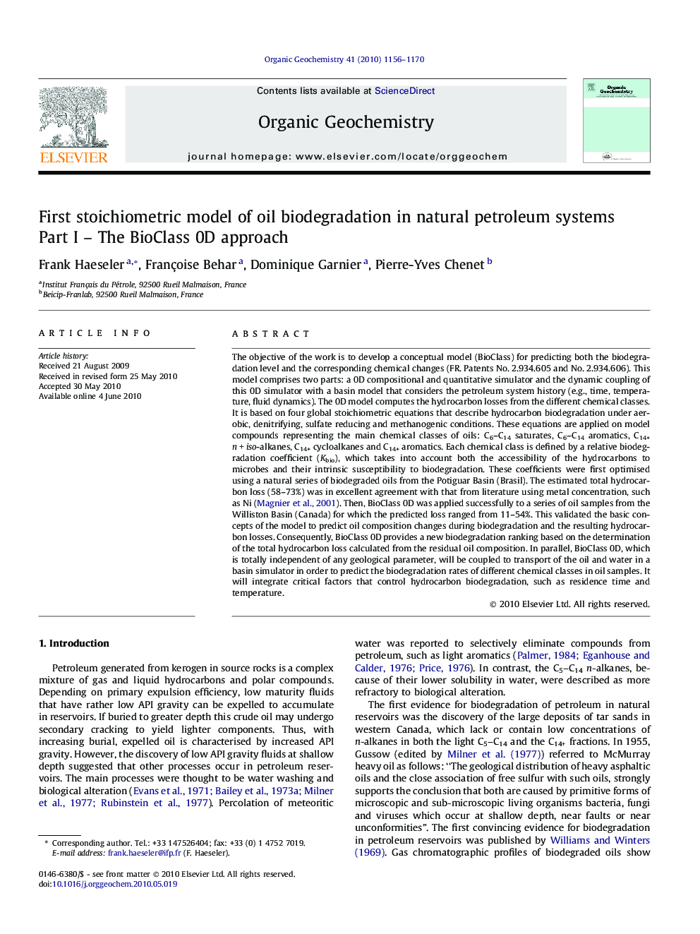 First stoichiometric model of oil biodegradation in natural petroleum systems
