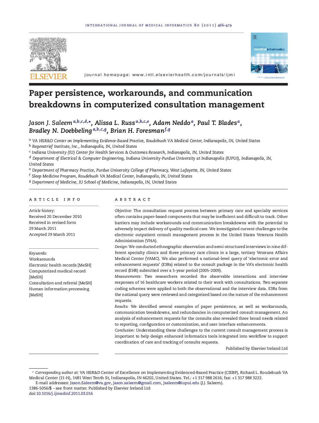 Paper persistence, workarounds, and communication breakdowns in computerized consultation management