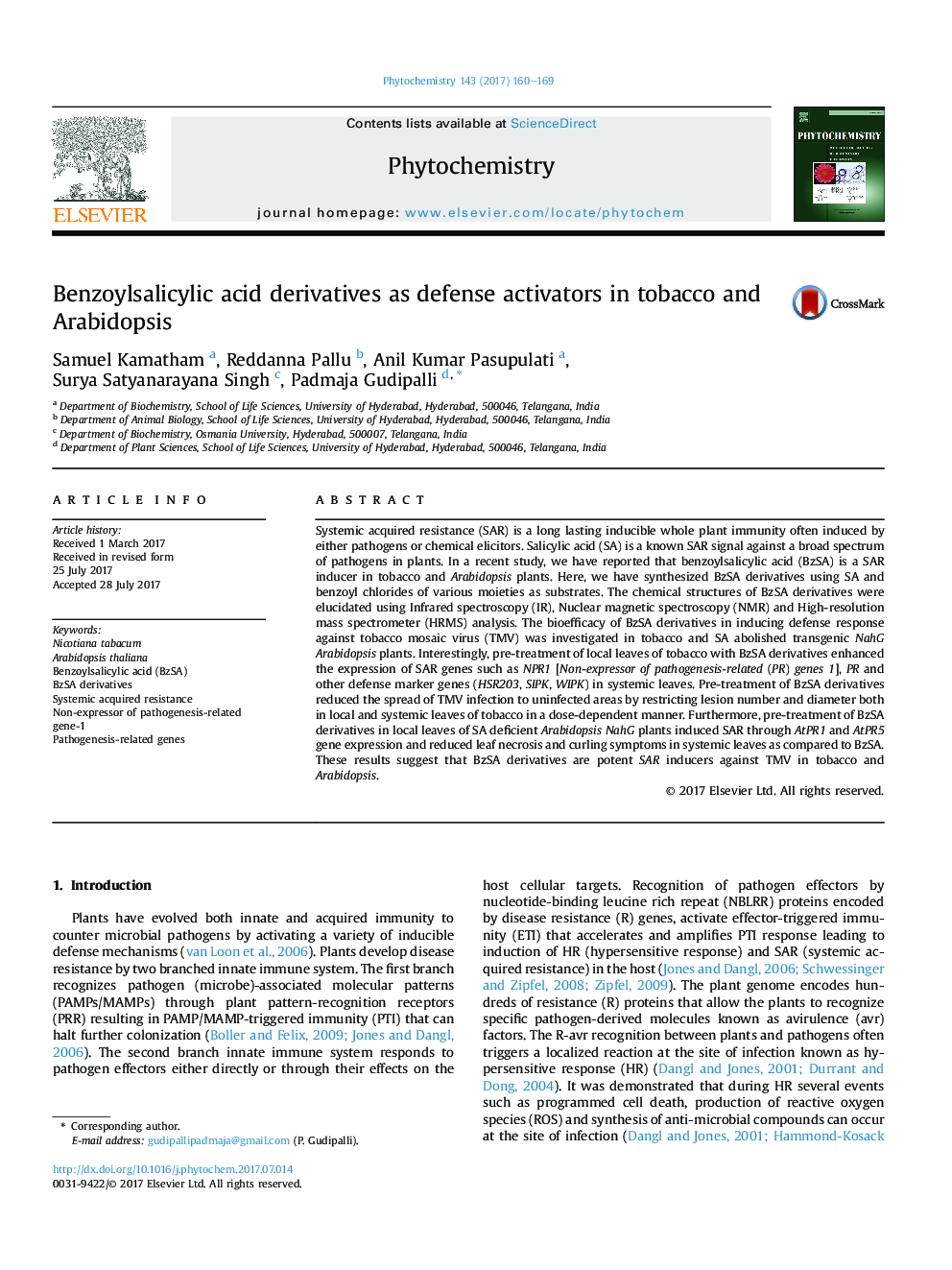 Benzoylsalicylic acid derivatives as defense activators in tobacco and Arabidopsis