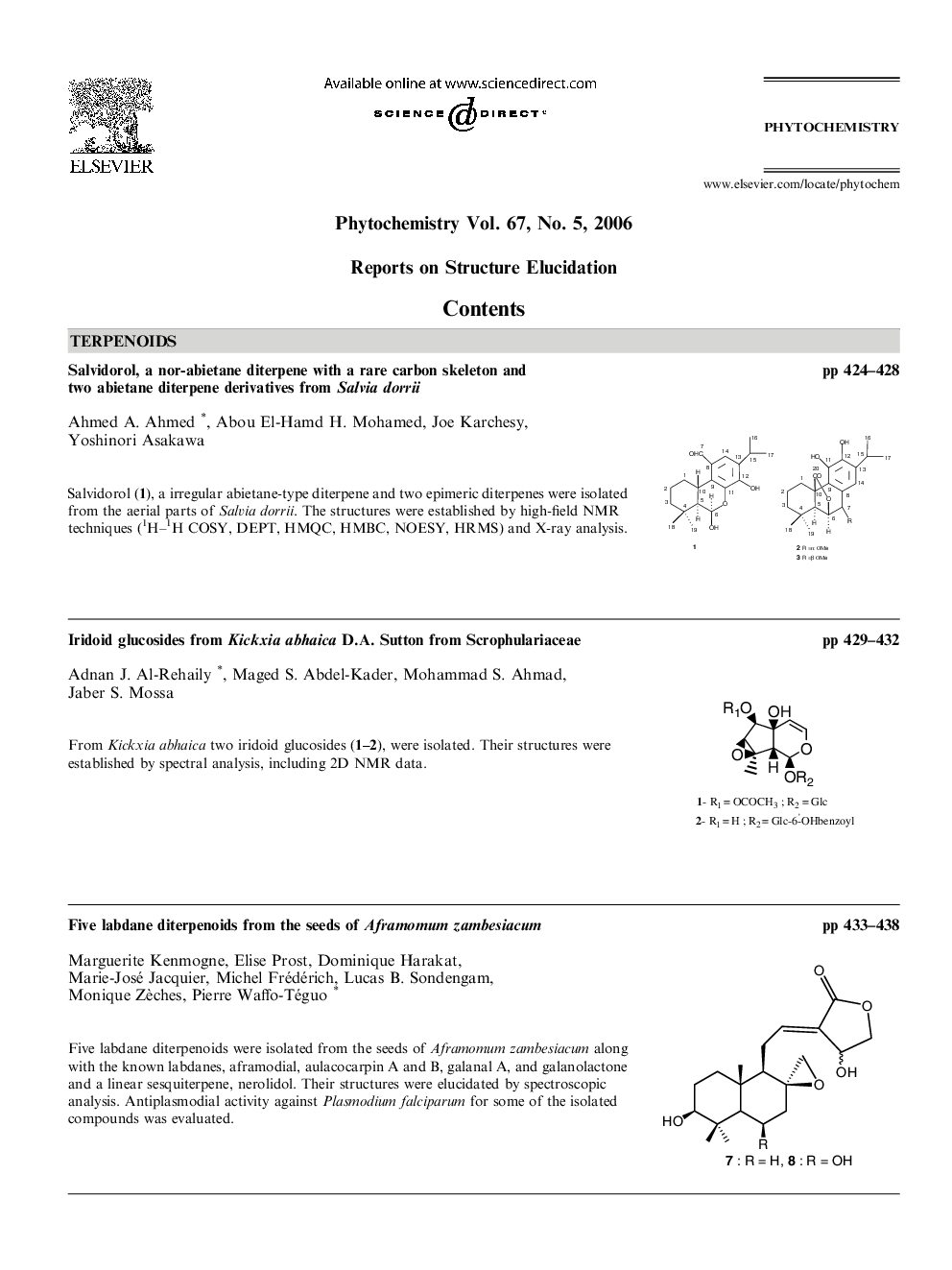 Graphical contents list
