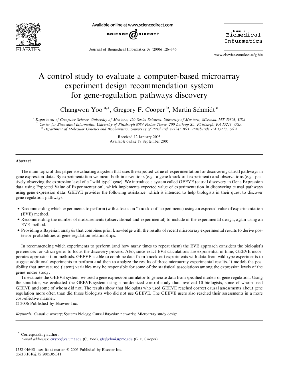 A control study to evaluate a computer-based microarray experiment design recommendation system for gene-regulation pathways discovery