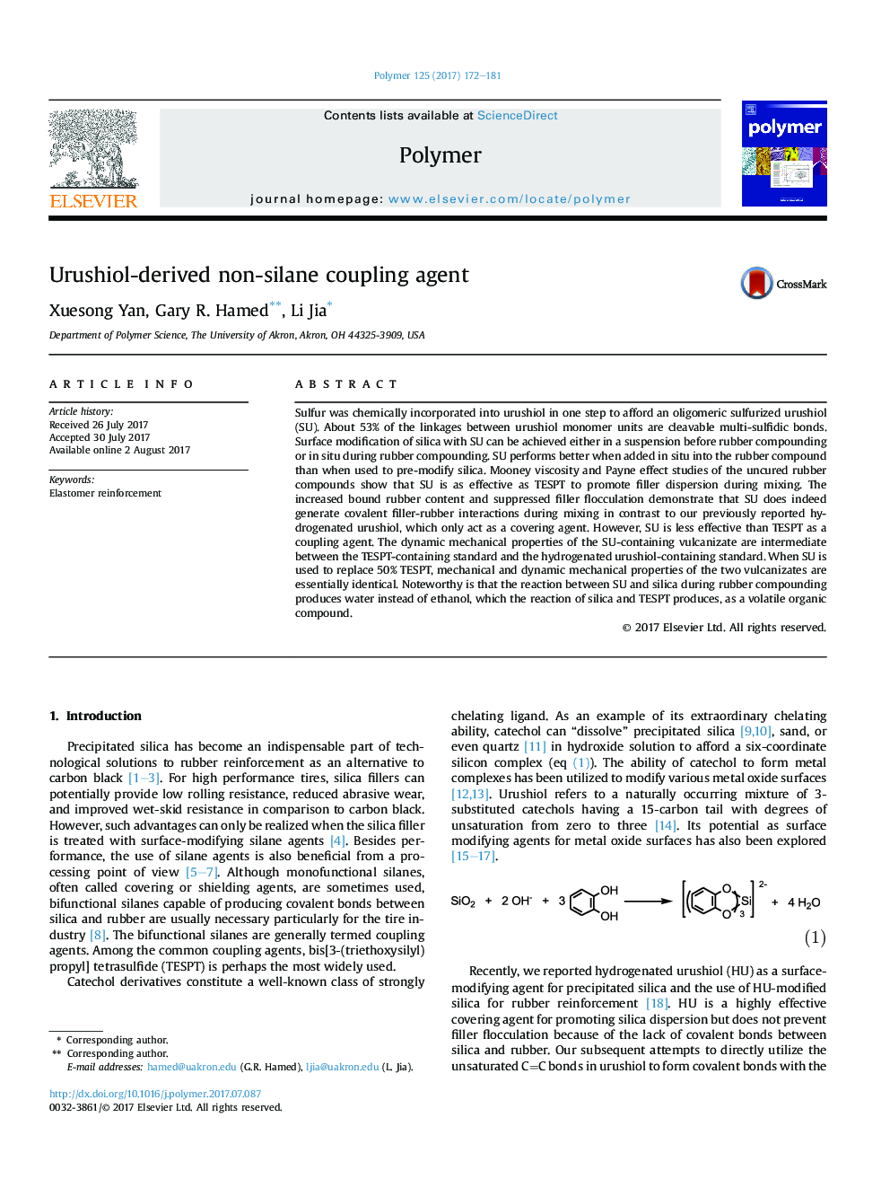 Urushiol-derived non-silane coupling agent