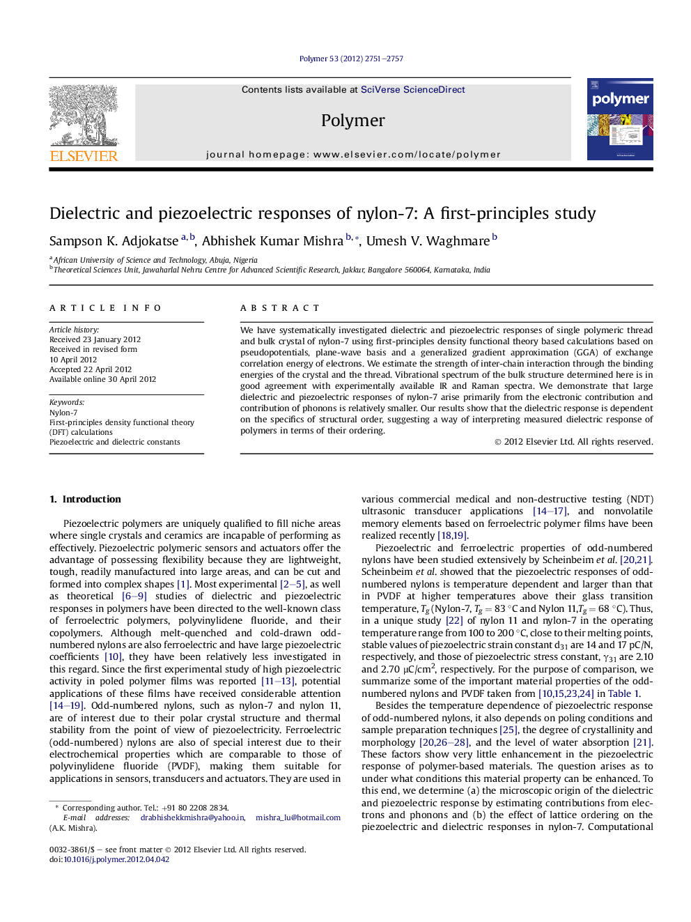 Dielectric and piezoelectric responses of nylon-7: A first-principles study