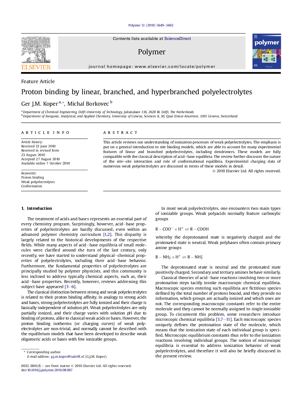 Proton binding by linear, branched, and hyperbranched polyelectrolytes