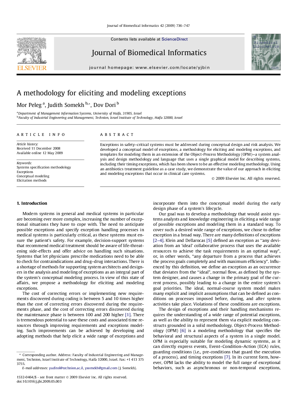 A methodology for eliciting and modeling exceptions