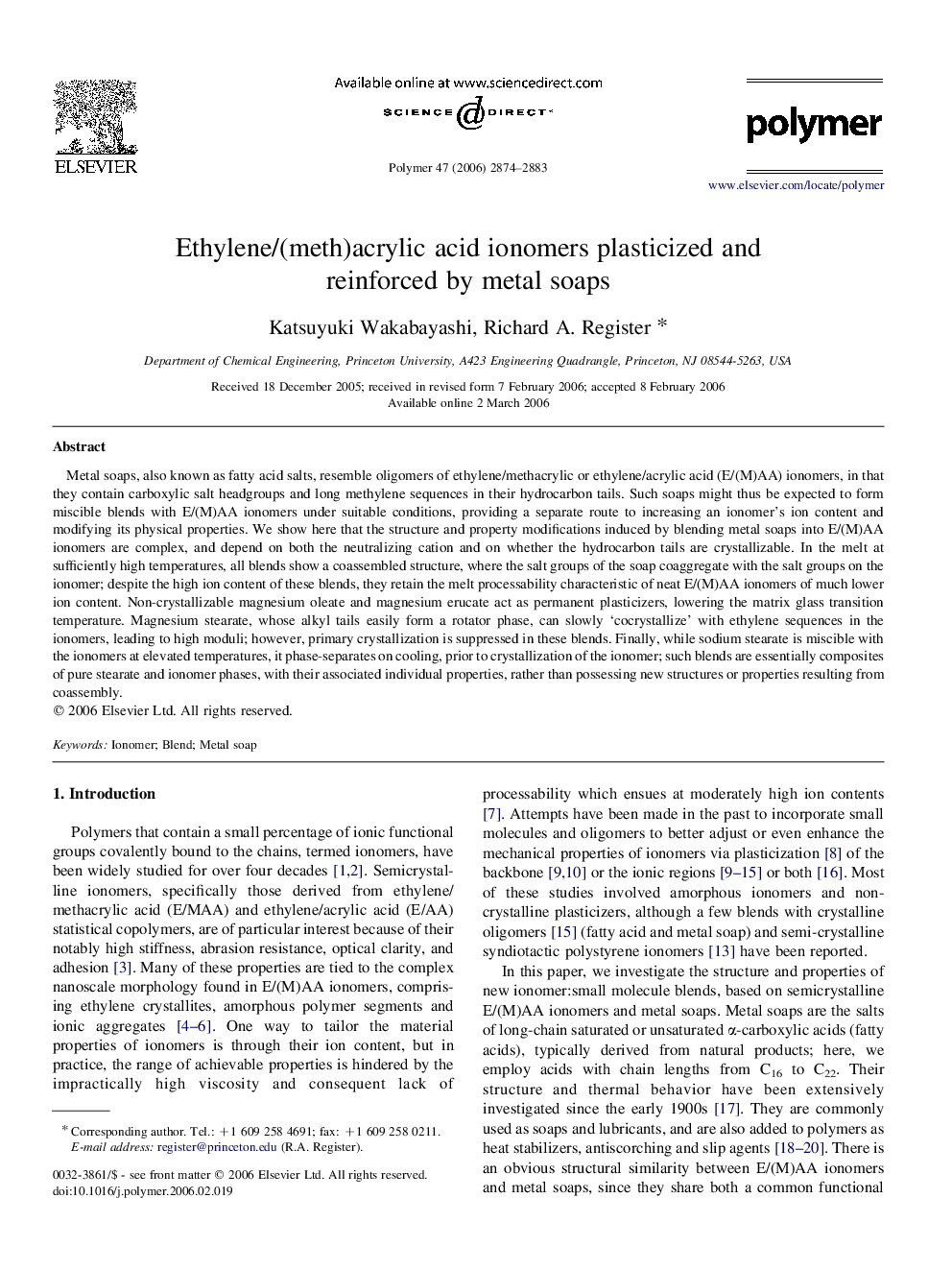 Ethylene/(meth)acrylic acid ionomers plasticized and reinforced by metal soaps