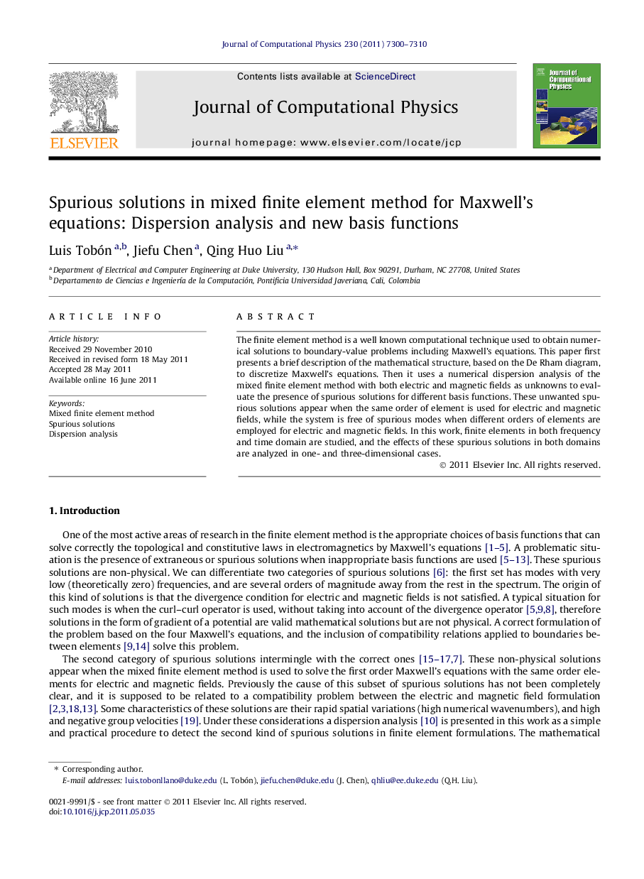 Spurious solutions in mixed finite element method for Maxwell’s equations: Dispersion analysis and new basis functions